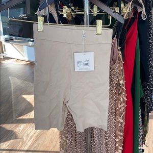 Cream biker shorts brand new with tags